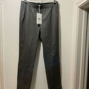 New with tags LAFAYETTE 148 NEW YORK Murray Skinny Leather Pants - Deep Rock